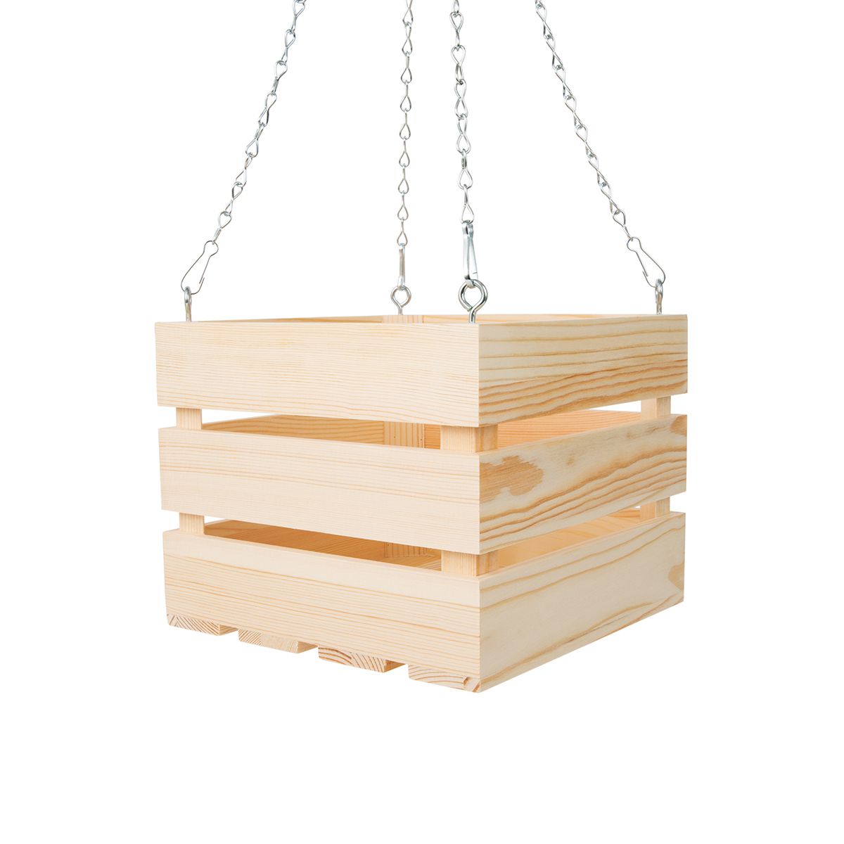 10 inch hanging planter 10 inch Wooden Vanda Basket with Hanger