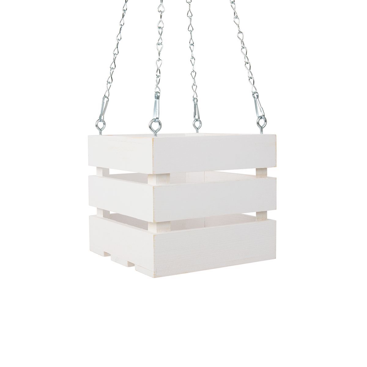 hanging planter 6 inch 6 inch Wooden Vanda Basket with Hanger