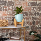 8 inch Aqua Core Self Watering Pot - Ocean Blue