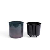 8 inch Aqua Core Self Watering Pot - Granite Slate