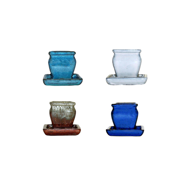 2" Rounded Rectangle Combo - All Colors (4 total pots)