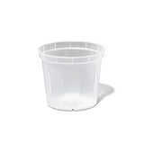3" Slotted Clear Orchid Pot