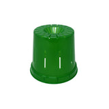 4" Green Emerald Slotted Orchid Pot