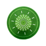 6" Green Emerald Slotted  Orchid Pot