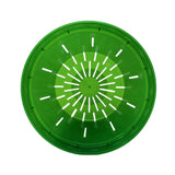 8" Green Emerald Slotted Orchid Pot