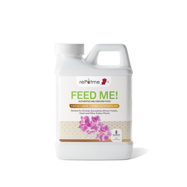 FEED ME! MSU Orchid Liquid Fertilizer - RO/Rain/Tap Water - 8 oz