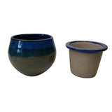 6" Midnight Meadows Teardrop Self Watering Pot