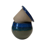 6" Midnight Meadows Teardrop Self Watering Pot