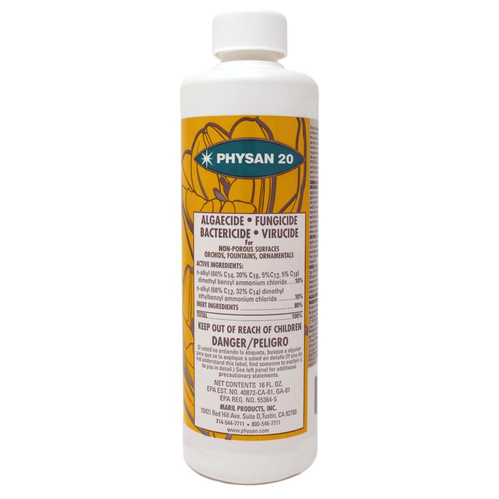 bactericide/fungicide for indoor plants Physan 20