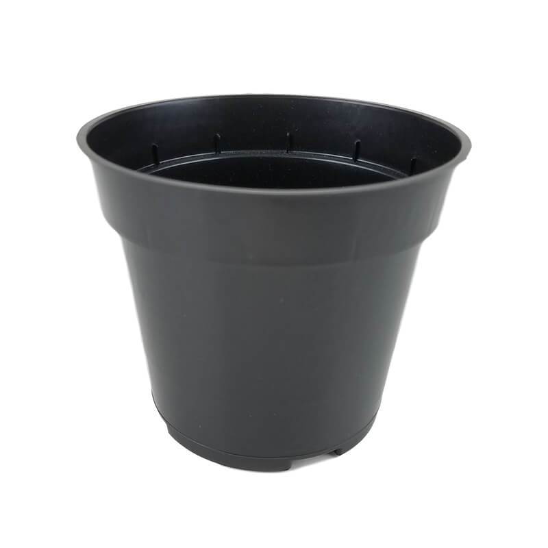 2l plant pots 4" Rigid Black Orchid Pot 6 Pack