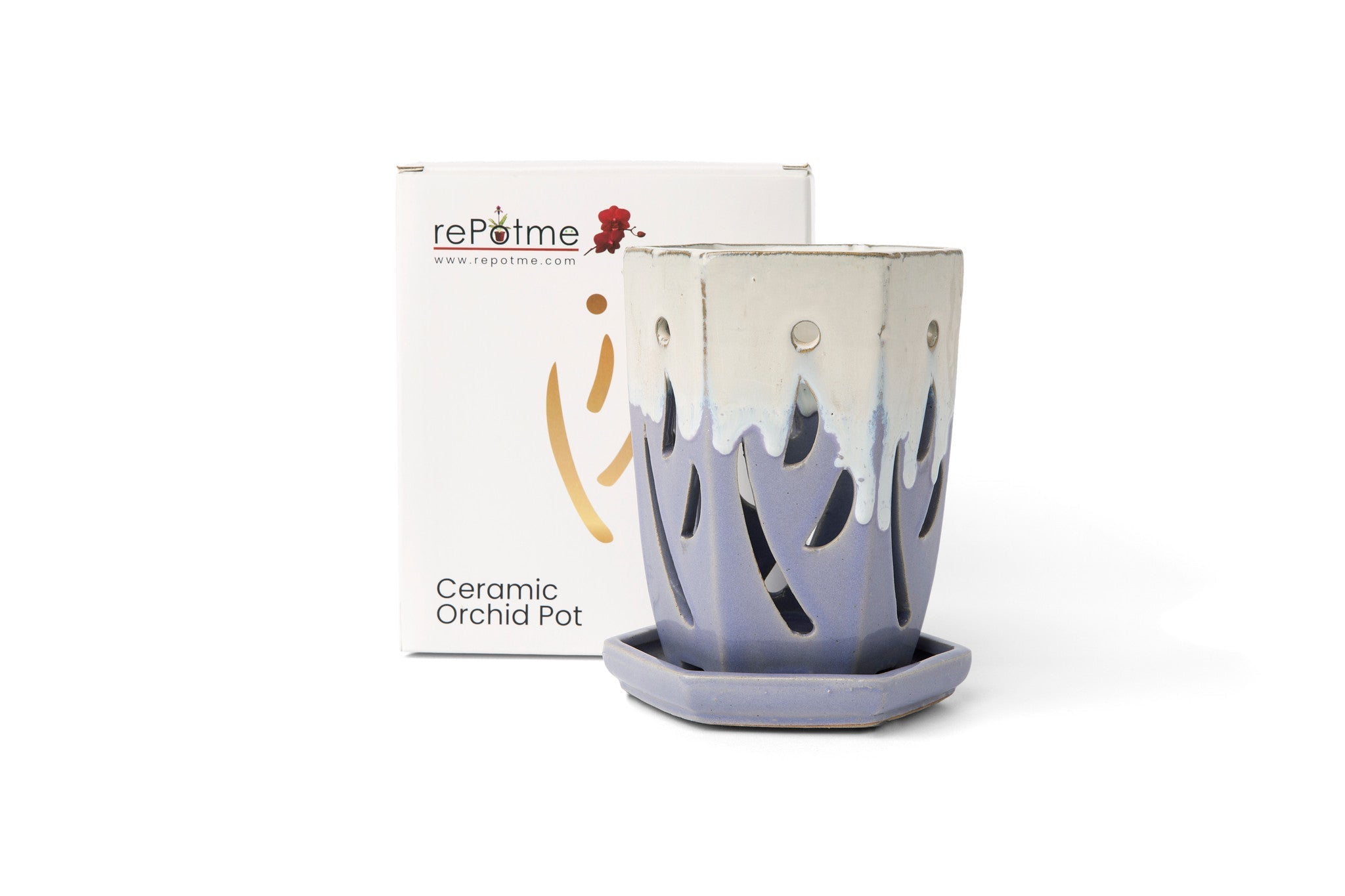 4" Ceramic Orchid Pots