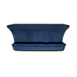 6" Bay Blue Rectangle Ceramic Bonsai Pot