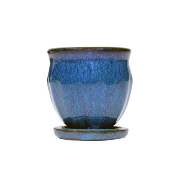 2" Teal Jade Ceramic Succulent Pot - Amphora Vase