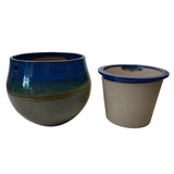 10" Midnight Meadows Teardrop Self Watering Pot
