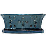 8" x 13" Teal Jade Ceramic Window Box