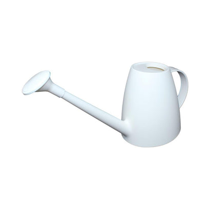 rePotme 1 Quart Plastic Watering Can with Rose - Pearl White