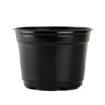 5" Black Flower Pot