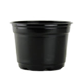 5" Black Flower Pot