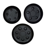 Mixed Set of 24 Heavy Duty Black Plastic Saucers