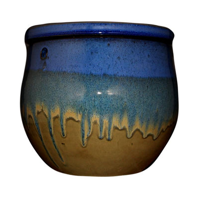 12" Midnight Meadows Teardrop Self Watering Pot