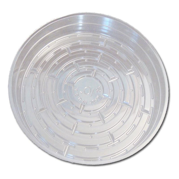 10 Clear Plastic Saucer