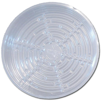 12 Clear Plastic Saucer