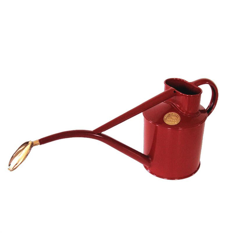 Haws 1 Quart Metal Watering Can With Rose - Ruby