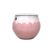 6" Cream Over Cotton Candy Teardrop Self Watering Pot