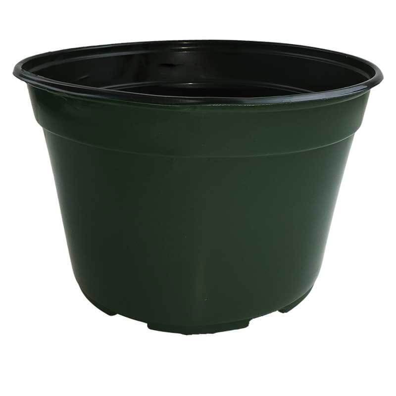 9" Green Plastic Pot
