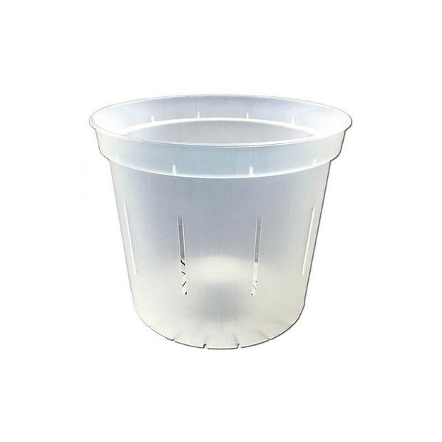 3" Slotted Clear Orchid Pot