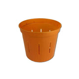 3" Copper Amber Slotted Orchid Pot