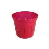 3" Ruby Red Slotted Orchid Pot