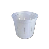 3" White Pearl Slotted Orchid Pot