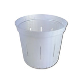 4" White Pearl Slotted Orchid Pot