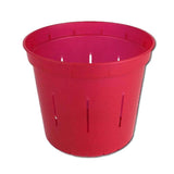5" Ruby Red Slotted Orchid Pot