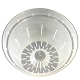 6" Slotted Clear Orchid Pot