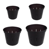Growers Assortment of Black Onyx Slotted Orchid Pots
