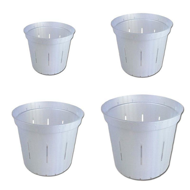 White Pearl Slotted Violet Pot - Growers Assortment Of 4 - Slot-Pots