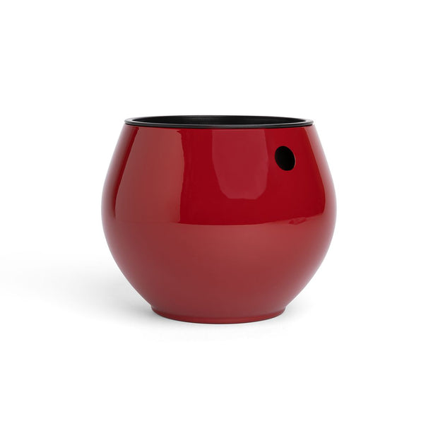 6 inch Aqua Core Self Watering Pot - Ruby Red